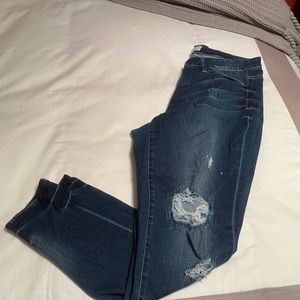 Jolt distressed skinny jeans